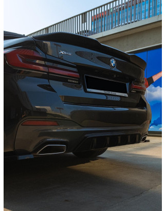 Spoiler sottoparaurti anteriore in plastica ABS BMW G30 (Cod. S-BG30-FSP-01-A)