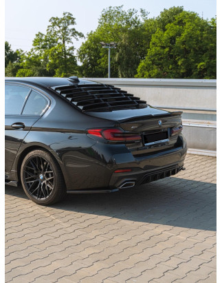Spoiler sottoparaurti anteriore in plastica ABS BMW G30 (Cod. S-BG30-FSP-01-A)