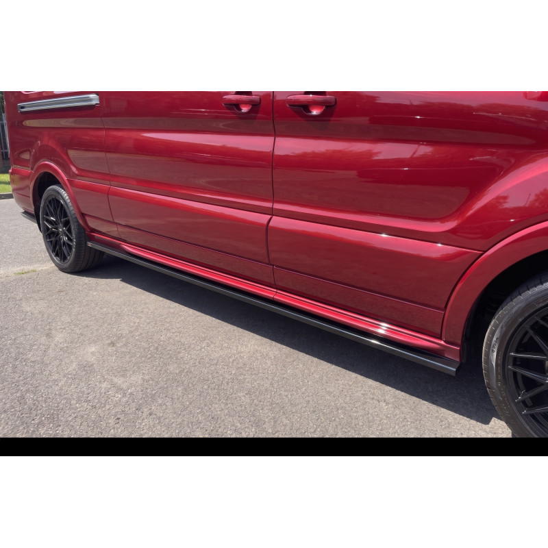 Minigonne laterali in plastica ABS Ford Transit 2019- (Cod. S-FT-S-01-A)