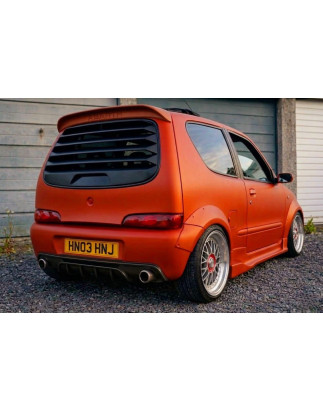 Louver lunotto in plastica ABS Fiat Seicento (Cod. S-FSC-WL-01-A)