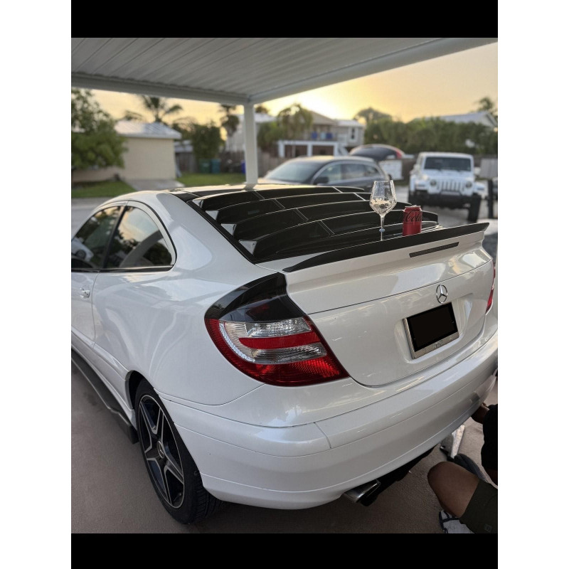 Louver lunotto in plastica ABS Mercedes CLC W203 (Cod. S-MBW203C-WL-01-A)