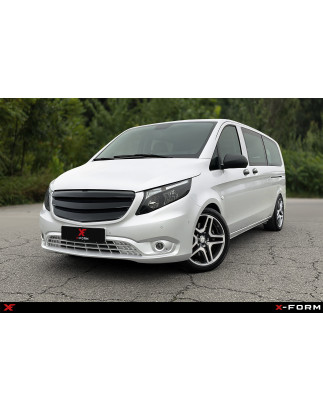 Griglia anteriore in plastica ABS Mercedes Vito W447 (Cod. S-MW447-GR-01-A)