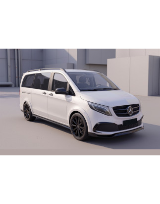 Splitter anteriore 2019-2024 in plastica ABS Mercedes Vito W447 (Cod. S-MW447-FD-01-A)