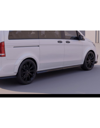 Splitter anteriore 2019-2024 in plastica ABS Mercedes Vito W447 (Cod. S-MW447-FD-01-A)