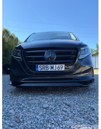 Splitter anteriore 2019-2024 in plastica ABS Mercedes Vito W447 (Cod. S-MW447-FD-01-A)
