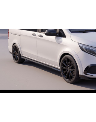 Minigonne laterali 2014+ in plastica ABS Mercedes Vito W447 (Cod. S-MW447-S-01-A)