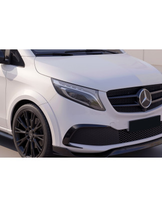 Flap e canard anteriori 2019-2024 in plastica ABS Mercedes Vito W447 (Cod. S-MW447-EB-01-A)