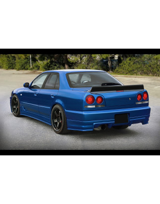 Spoiler baule Ducktail berlina in plastica ABS Nissan Skyline R34 (Cod. S-NR34-SP-01-A)