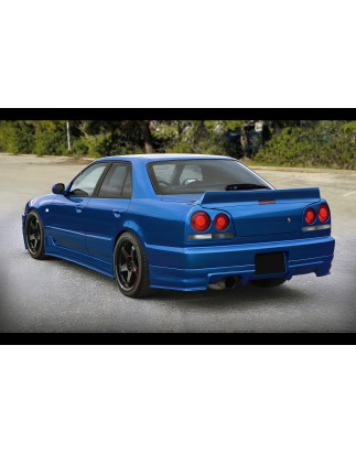 Spoiler baule Ducktail berlina in plastica ABS Nissan Skyline R34 (Cod. S-NR34-SP-01-A)