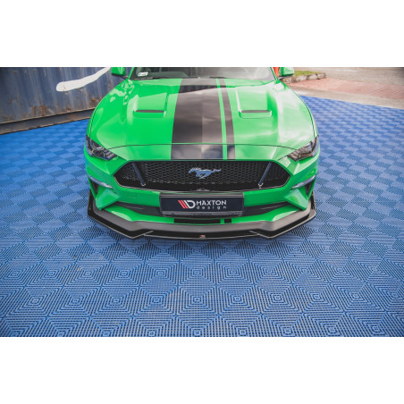 SPLITTER ANTERIORE V.1 + Flaps Ford Mustang GT Mk6 Facelift (Cod. M-FO-MU-6F-GT-FD1G+FSF)