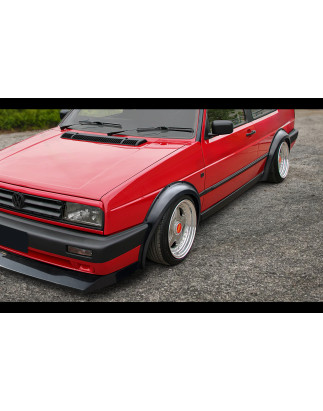 Allargamenti passaruota anteriori e posteriori in plastica ABS Volkswagen Golf 2 (Cod. S-VGII-AE-01-