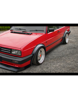 Allargamenti passaruota anteriori e posteriori in plastica ABS Volkswagen Golf 2 (Cod. S-VGII-AE-01-
