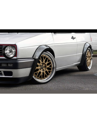 Allargamenti passaruota anteriori e posteriori in plastica ABS Volkswagen Golf 2 (Cod. S-VGII-AE-01-