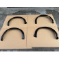 Allargamenti passaruota anteriori e posteriori in plastica ABS Volkswagen Golf 2 (Cod. S-VGII-AE-01-