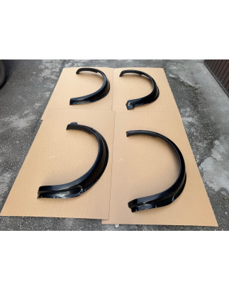Allargamenti passaruota anteriori e posteriori in plastica ABS Volkswagen Golf 2 (Cod. S-VGII-AE-01-