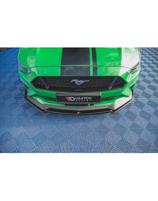 SPLITTER ANTERIORE V.2 + Flaps Ford Mustang GT Mk6 Facelift (Cod. M-FO-MU-6F-GT-FD2G+FSF)
