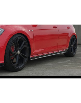 Minigonne laterali TCR in plastica ABS Volkswagen Golf 7/7,5 (Cod. S-VWG7-S-01-A)