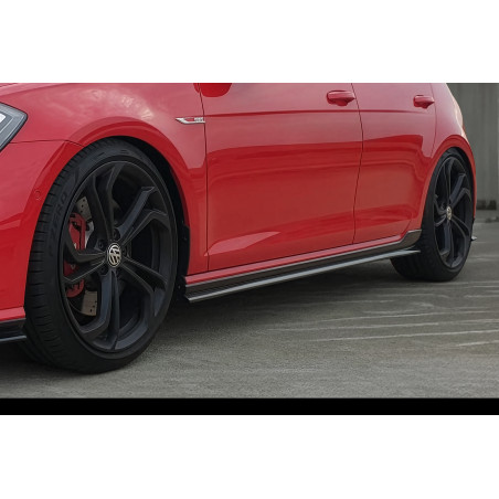 Minigonne laterali TCR in plastica ABS Volkswagen Golf 7/7,5 (Cod. S-VWG7-S-01-A)