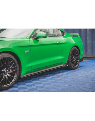 Diffusori minigonne + Flaps Ford Mustang GT Mk6 Facelift (Cod. M-FO-MU-6F-GT-SD1G+SF)
