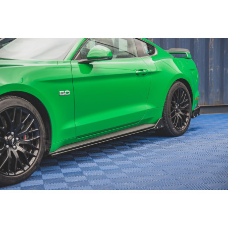 Diffusori minigonne + Flaps Ford Mustang GT Mk6 Facelift (Cod. M-FO-MU-6F-GT-SD1G+SF)