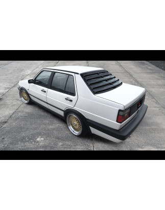 Louver lunotto in plastica ABS Volkswagen Jetta MK2 berlina (Cod. S-VWJET-WL-01-A)