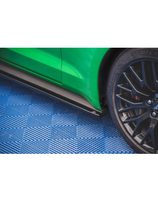 Diffusori minigonne + Flaps Ford Mustang GT Mk6 Facelift (Cod. M-FO-MU-6F-GT-SD1G+SF)
