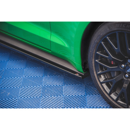 Diffusori minigonne + Flaps Ford Mustang GT Mk6 Facelift (Cod. M-FO-MU-6F-GT-SD1G+SF)