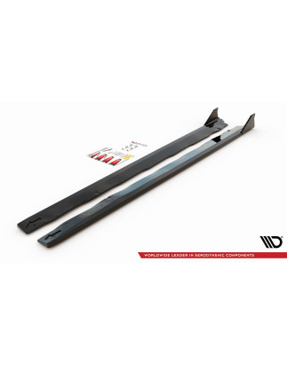 Diffusori minigonne + Flaps Ford Mustang GT Mk6 Facelift (Cod. M-FO-MU-6F-GT-SD1G+SF)