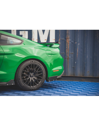 Splitters posteriori laterali V.1 + Flaps Ford Mustang GT Mk6 Facelift (Cod. M-FO-MU-6F-GT-RSD1G+RSF