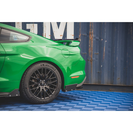 Splitters posteriori laterali V.1 + Flaps Ford Mustang GT Mk6 Facelift (Cod. M-FO-MU-6F-GT-RSD1G+RSF