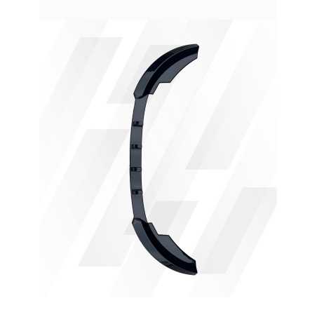 Spoiler sottoparaurti anteriore in plastica ABS Ford Fiesta MK7 (Cod. S-FFIMK7-FSP-01-A)