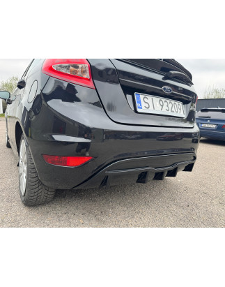 Spoiler sottoparaurti anteriore in plastica ABS Ford Fiesta MK7 (Cod. S-FFIMK7-FSP-01-A)