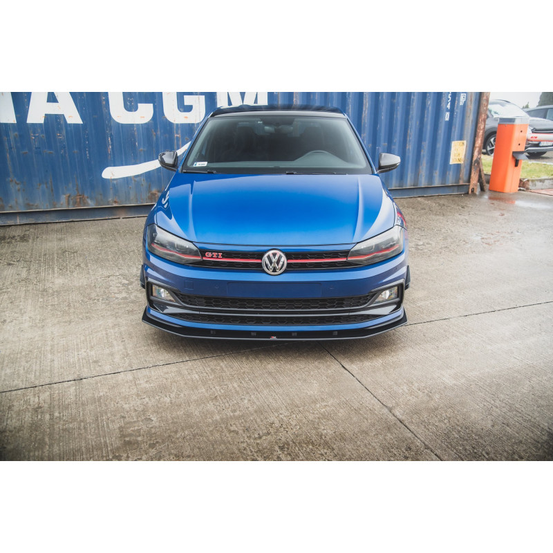 SPLITTER ANTERIORE street pro Volkswagen Polo GTI Mk6 (Cod. M-VWPO6GTICNC-FD3B)