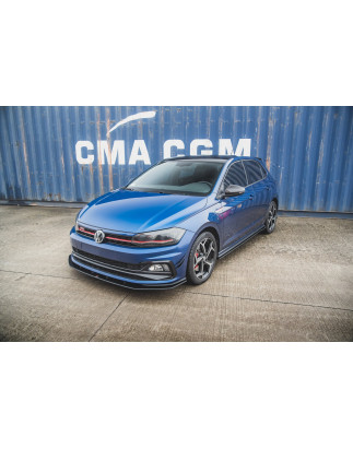 SPLITTER ANTERIORE street pro Volkswagen Polo GTI Mk6 (Cod. M-VWPO6GTICNC-FD3B)