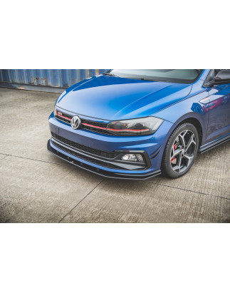 SPLITTER ANTERIORE street pro Volkswagen Polo GTI Mk6 (Cod. M-VWPO6GTICNC-FD3B)