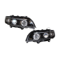 Fari Anteriori Angel Eyes BMW X5 '01 Black Elect. (Cod. E-FAB0037)