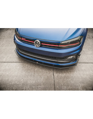 SPLITTER ANTERIORE street pro Volkswagen Polo GTI Mk6 (Cod. M-VWPO6GTICNC-FD3B)