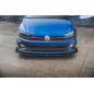 SPLITTER ANTERIORE street pro + Flaps Volkswagen Polo GTI Mk6 (Cod. M-VWPO6GTICNC-FD3B+FSF1G)