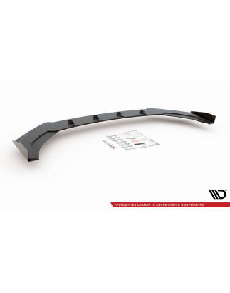 SPLITTER ANTERIORE street pro + Flaps Volkswagen Polo GTI Mk6 (Cod. M-VWPO6GTICNC-FD3B+FSF1G)