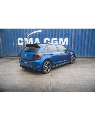 Diffusori minigonne street pro Volkswagen Polo GTI Mk6 (Cod. M-VWPO6GTICNC-SD3B)