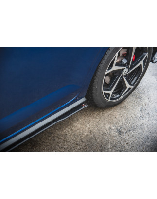 Diffusori minigonne street pro Volkswagen Polo GTI Mk6 (Cod. M-VWPO6GTICNC-SD3B)