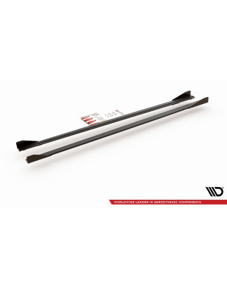 Diffusori minigonne street pro + Flaps Volkswagen Polo GTI Mk6 (Cod. M-VWPO6GTICNC-SD3B+SF1G)