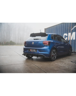 Street Pro Sottoparaurti posteriore + Flaps Volkswagen Polo GTI Mk6 (Cod. M-VWPO6GTICNC-RS3B+RSF1G)