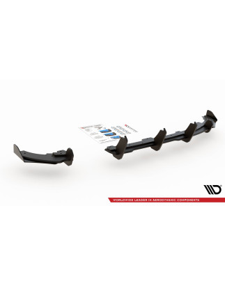 Street Pro Sottoparaurti posteriore + Flaps Volkswagen Polo GTI Mk6 (Cod. M-VWPO6GTICNC-RS3B+RSF1G)