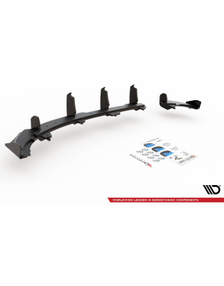 Street Pro Sottoparaurti posteriore + Flaps Volkswagen Polo GTI Mk6 (Cod. M-VWPO6GTICNC-RS3B+RSF1G)