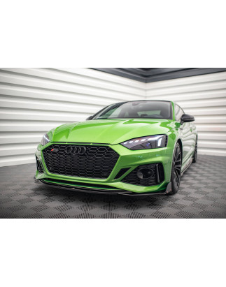 SPLITTER ANTERIORE V.1 + Flaps Audi RS5 F5 Facelift (Cod. M-AU-RS5-2F-FD1G+FSF)