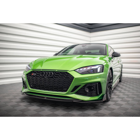 SPLITTER ANTERIORE V.1 + Flaps Audi RS5 F5 Facelift (Cod. M-AU-RS5-2F-FD1G+FSF)