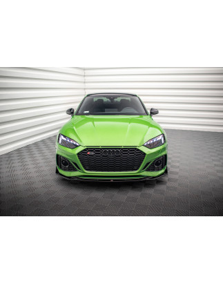 SPLITTER ANTERIORE V.1 + Flaps Audi RS5 F5 Facelift (Cod. M-AU-RS5-2F-FD1G+FSF)
