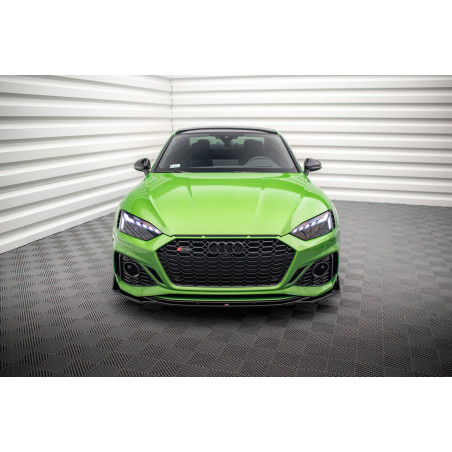 SPLITTER ANTERIORE V.1 + Flaps Audi RS5 F5 Facelift (Cod. M-AU-RS5-2F-FD1G+FSF)
