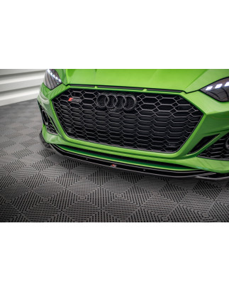 SPLITTER ANTERIORE V.1 + Flaps Audi RS5 F5 Facelift (Cod. M-AU-RS5-2F-FD1G+FSF)